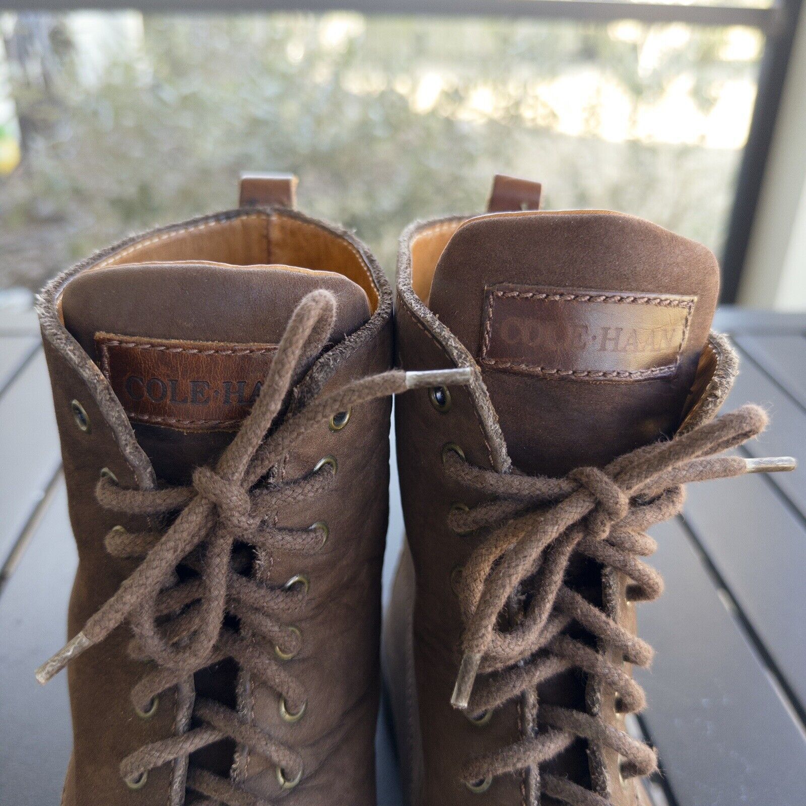 Cole Haan Country Brown Leather Nubuck Moc Toe Lace Up Boots Women Size 8 Narrow — image 5 of 8